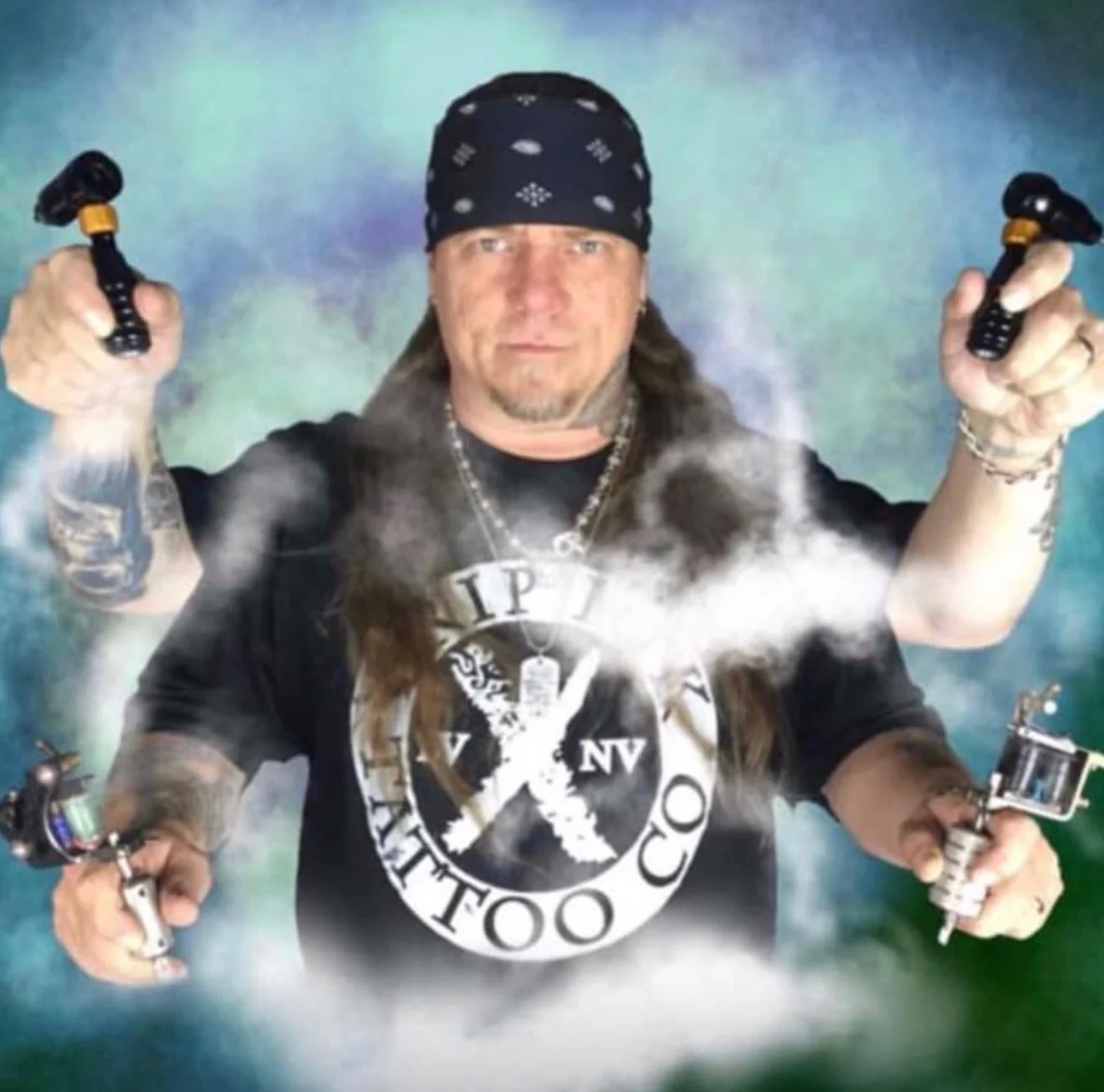 Rick Trip reference portrait used for a working show cover layout